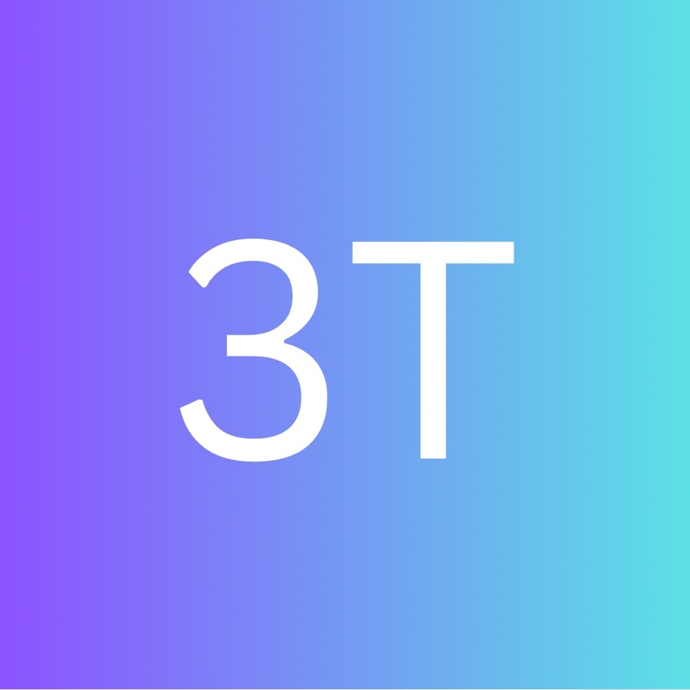 Gradient Purple and Blue Graphic Tee